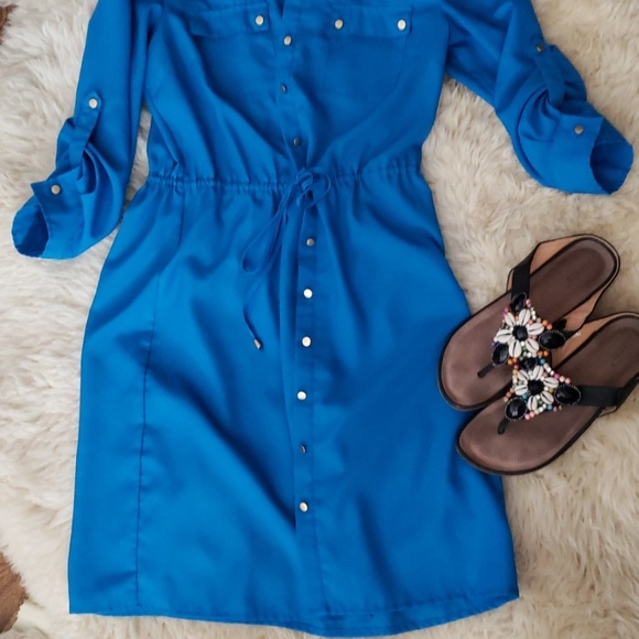 Electric Blue Dress! - Picture 2 of 4